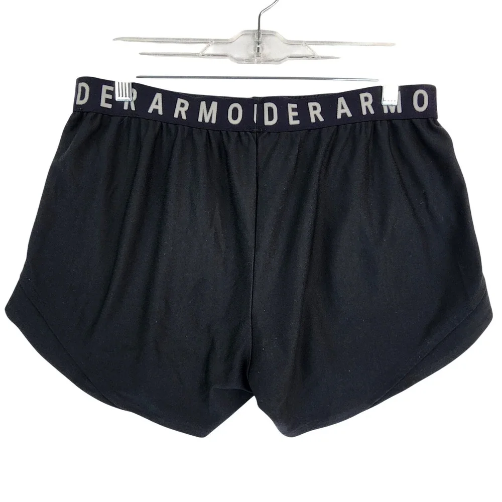 Under Armour Large Black Play Up 3.0 Shorts HeatGear Running Gym Workout
